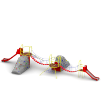 Playground Set with Climbing Boulders - Skalnik