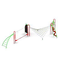 Playground Set with Climbing Nets - Sudety