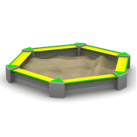 Hexagon Concrete Sandbox