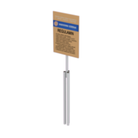 Standing Information Board with Rules, 1 post