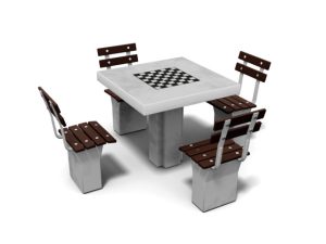 4101 stolik betonowy siedziska z oparciami izo2