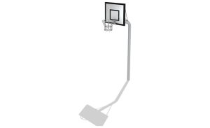 Basketball Hoop with HPL Backboard - 305x80 cm