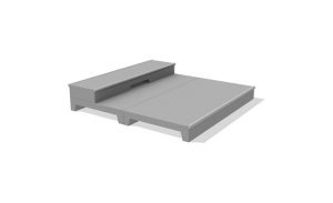 Concrete Skatepark Module Ollie Box Five-Piece