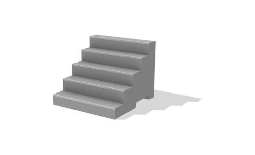 Concrete Parkour Stairs - h 70 cm