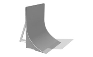 Concrete Wall-Ramp hgt. 300cm