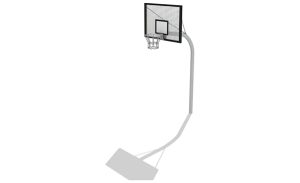 Basketball Hoop with Lattice Backboard - 305x165 cm + 160x110 cm