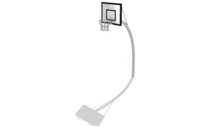 Basketball Hoop with Rectangular Backboard - 305 x 200 cm