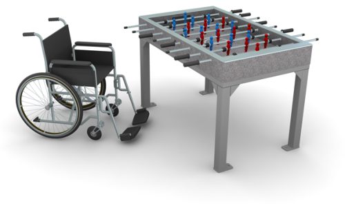 Wheelchair Accessible Concrete Foosball/Table Soccer