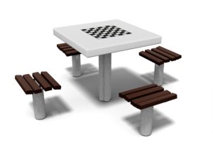 4053A Stolik metalowy 4 osobowy Izo2