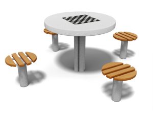 7062A Stolik metalowy 4 osobowy Izo2